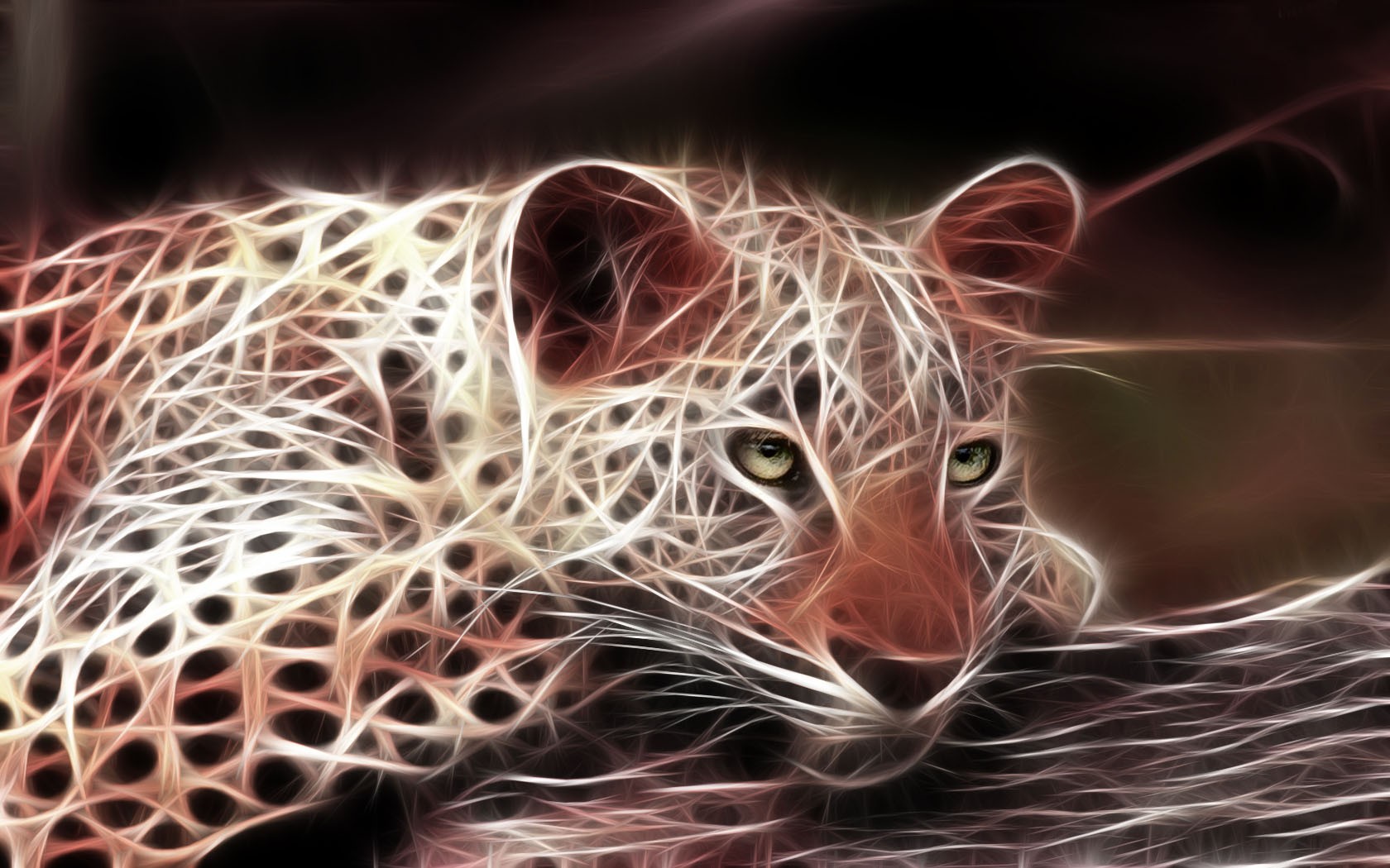 3d leopardo predatore gatto