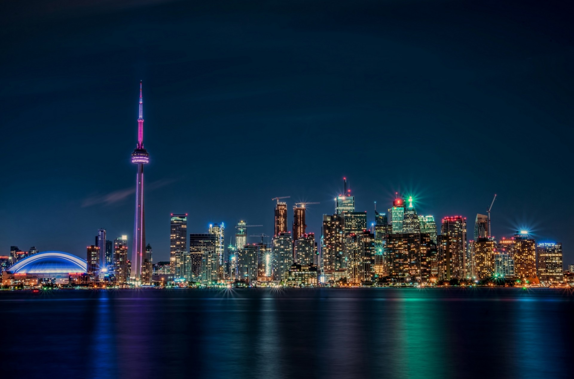 światła noc ontario toronto kanada