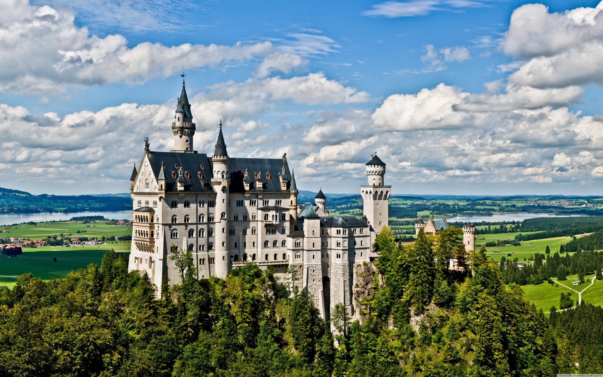 baviera castillo castillo de neuschwanstein reparación verano