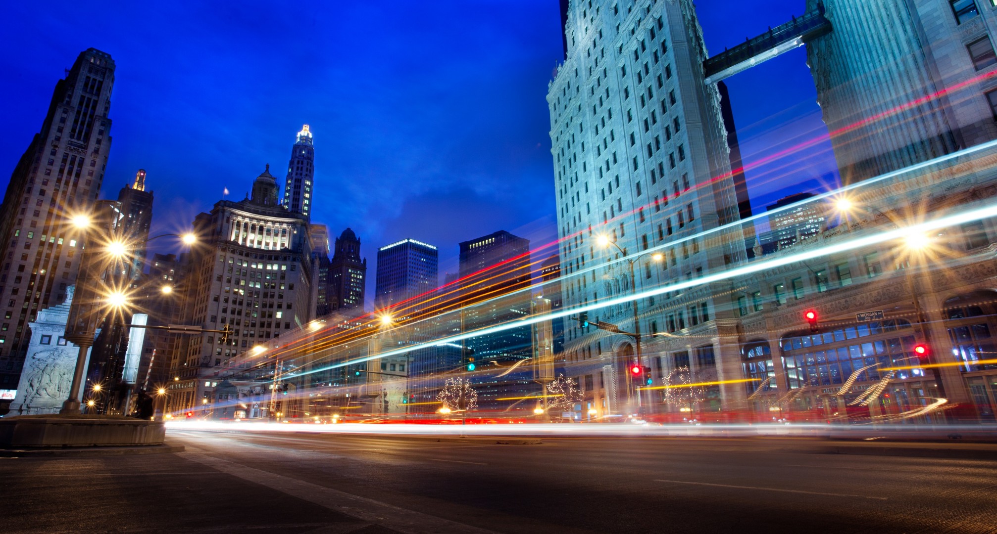 nuit états-unis illinois chicago ville