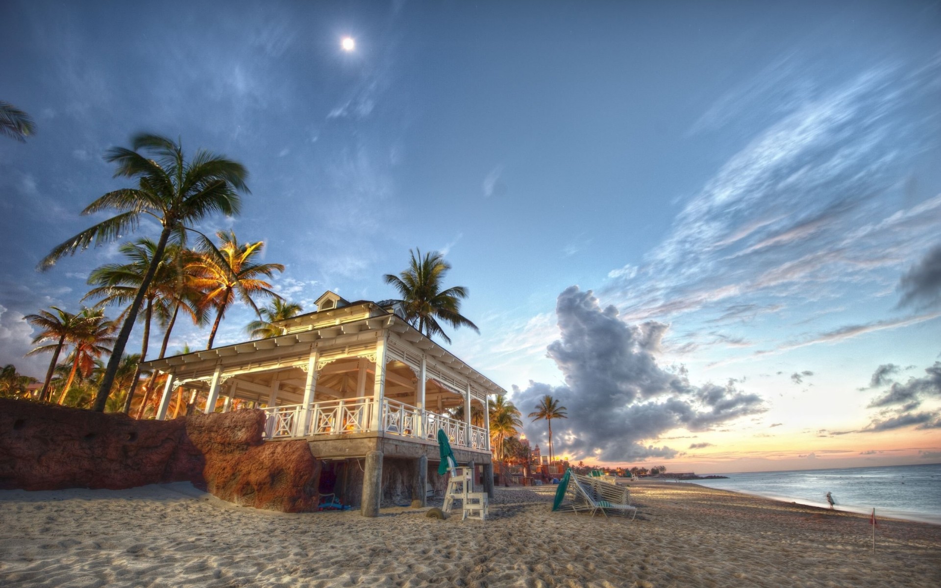 sabbia tramonto spiaggia vacanza bahamas casa hdr vacanze onde oceano