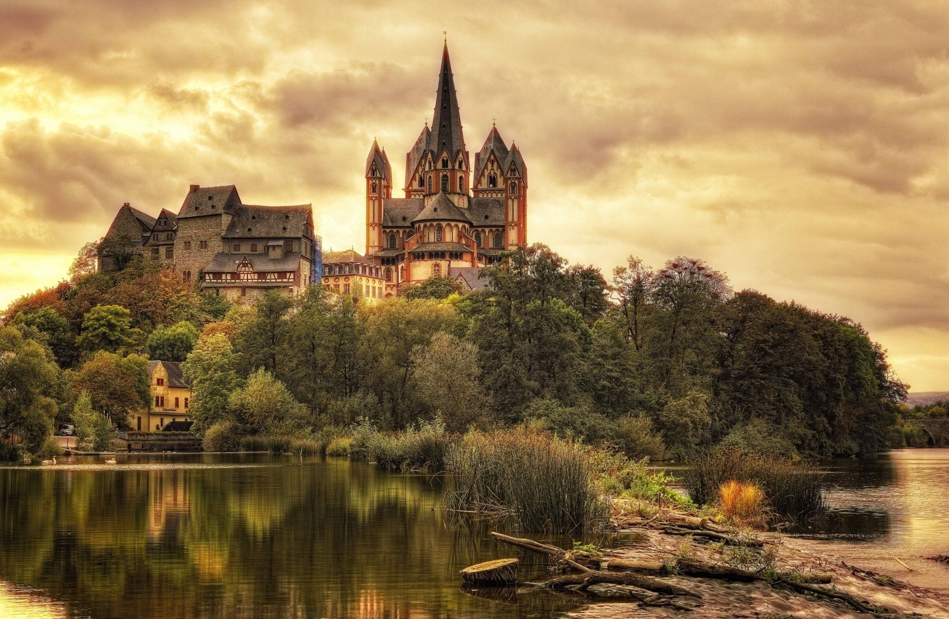 schloss limburg bäume deutschland häuser