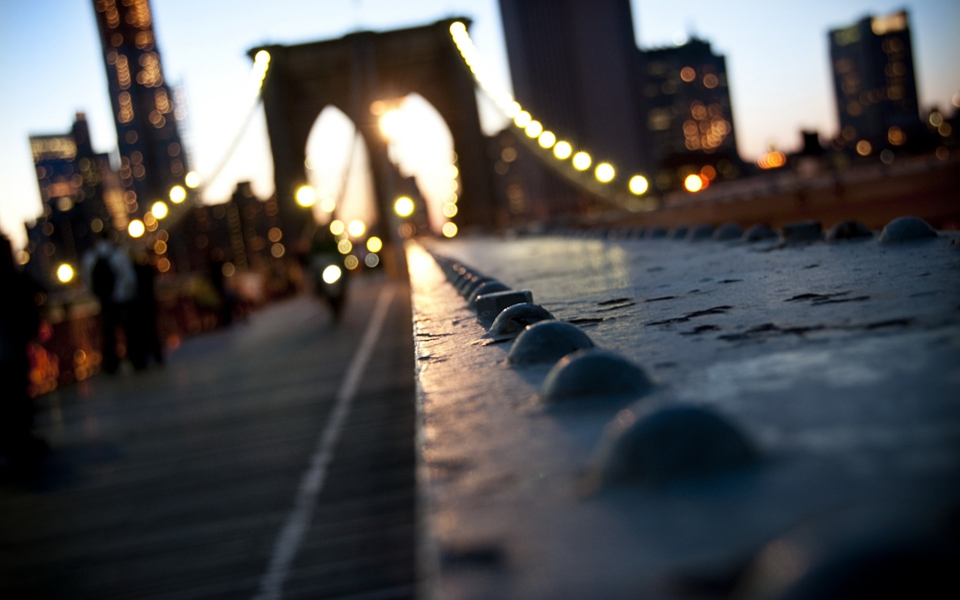 new york york manhattan bokeh usa city brooklyn bridge new