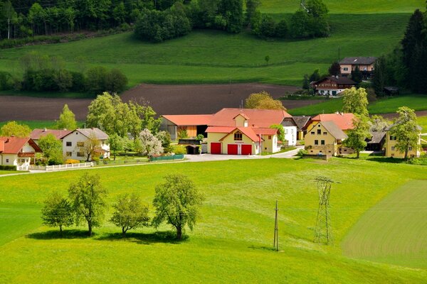 Bajkowe domy w Austrii. nierealne piękno