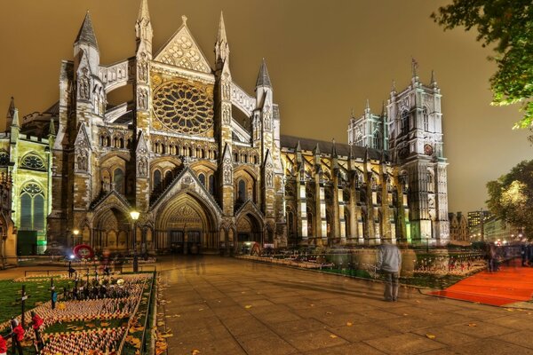 Evening view of Westminster Abbey