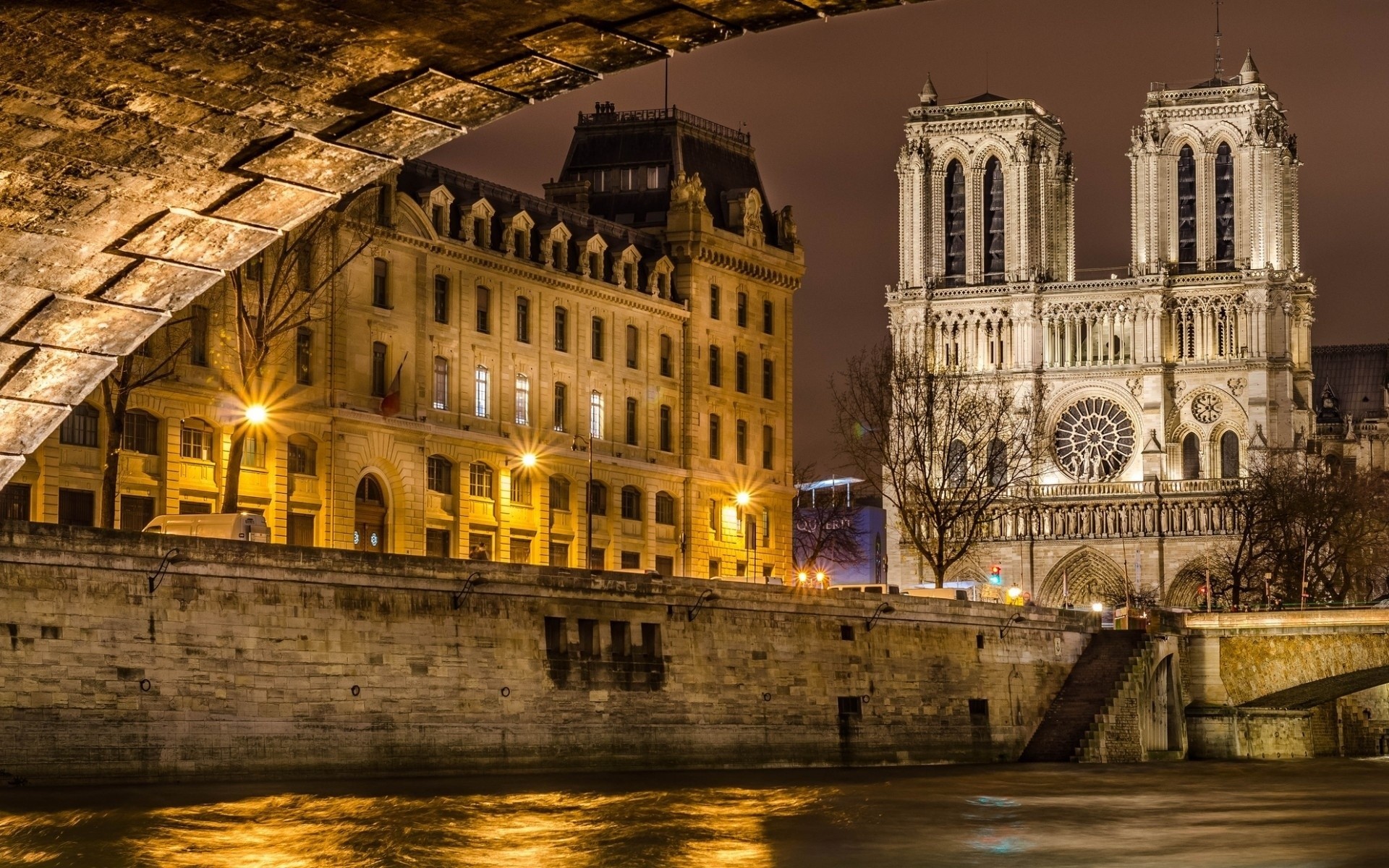 lichter nacht seine frankreich paris stadt hauptstadt