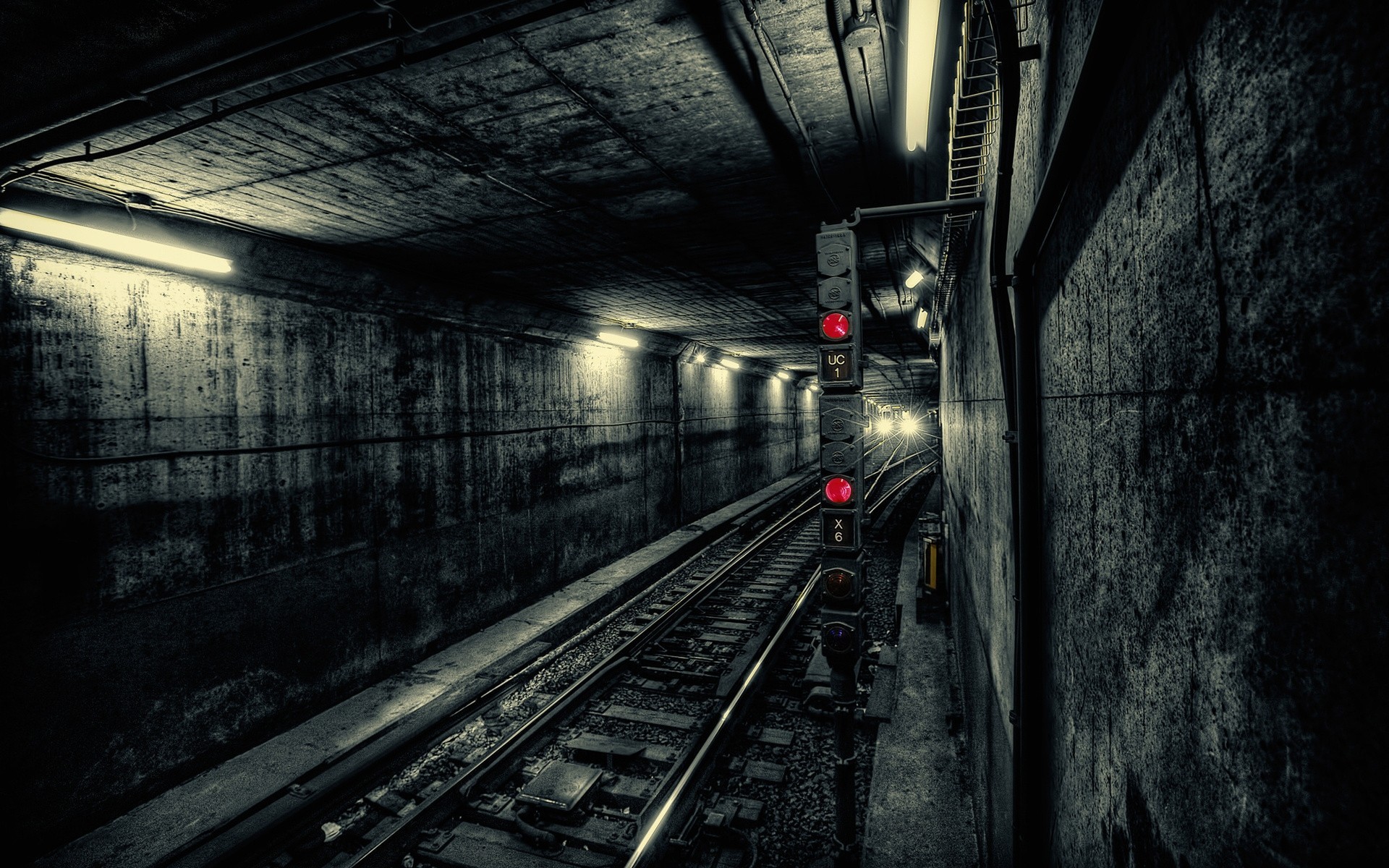 u-bahn licht zug tunnel