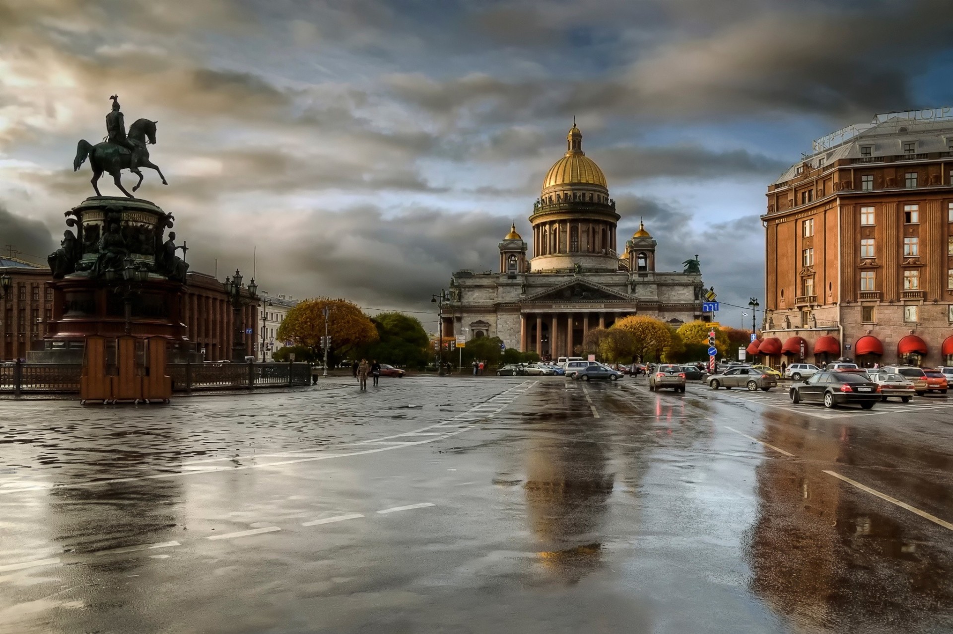 regen herbst peter bewölkt st. petersburg