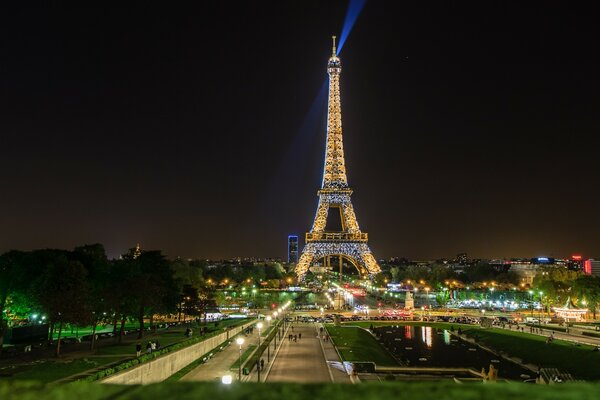 Beautiful Eiffel Tower in Paris