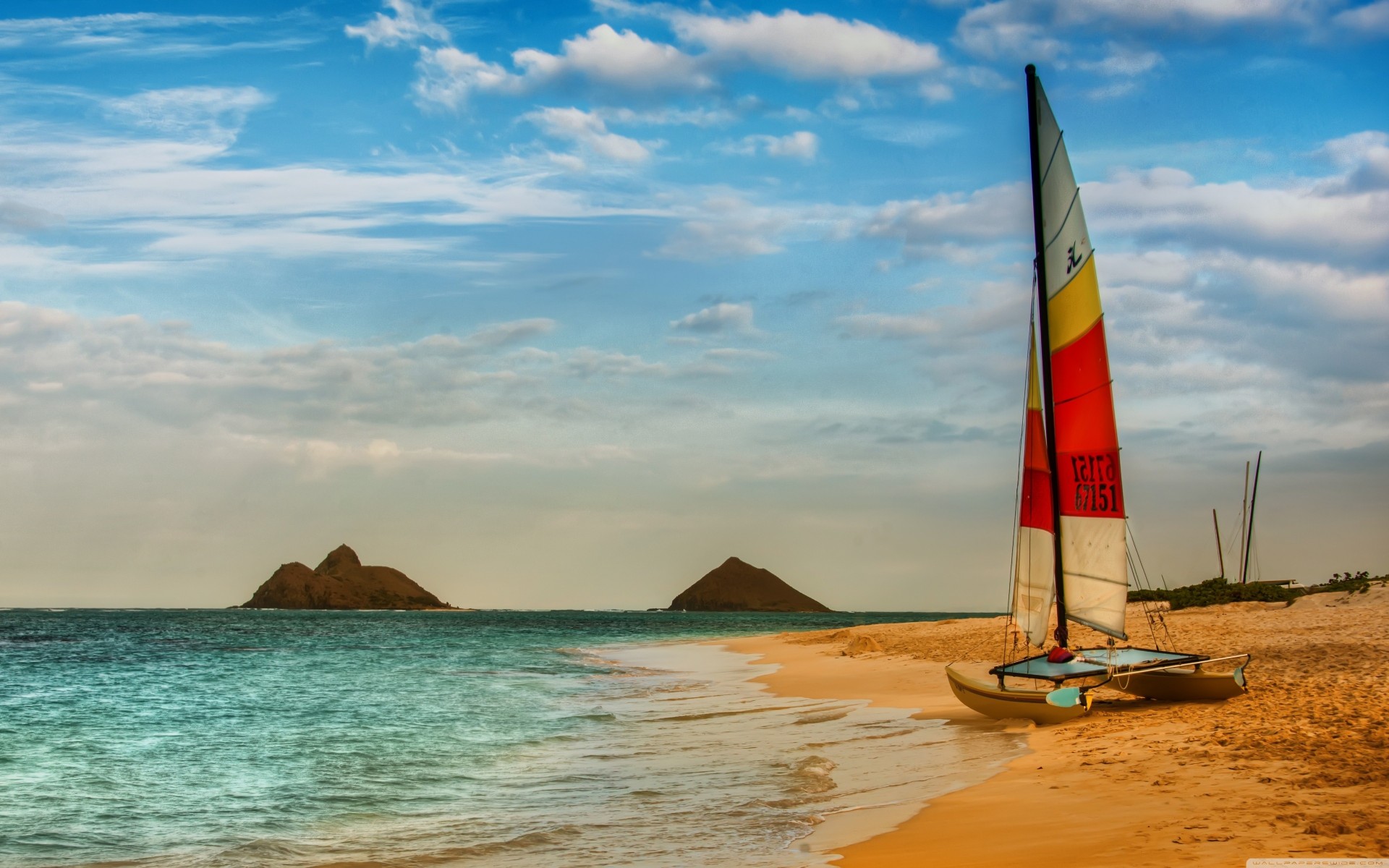 and beach hawaii oahu boat ocean