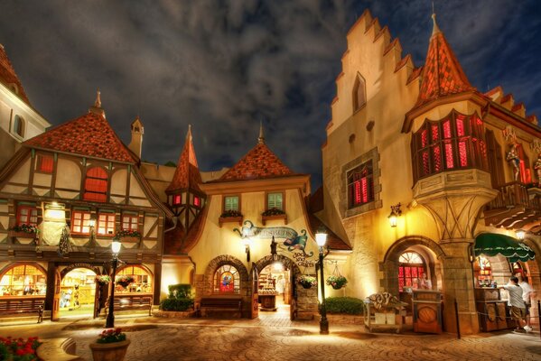 Christmas Square in the Disney World