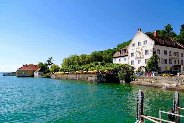 Big house on the river bank