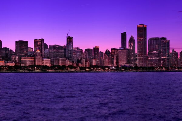 Urban landscape. Chicago Waterfront