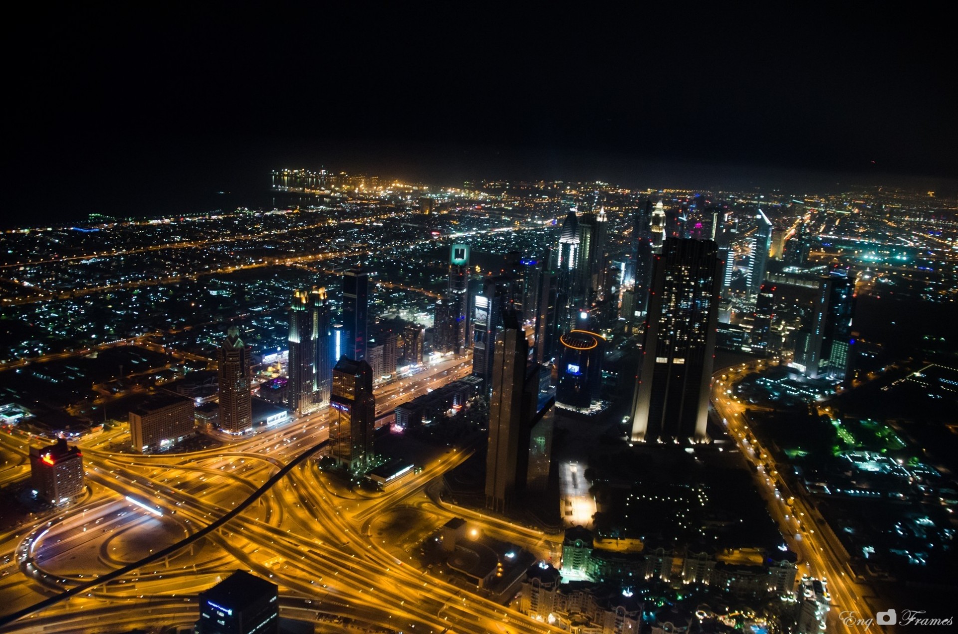 nachtstadt gebäude nacht dubai stadt