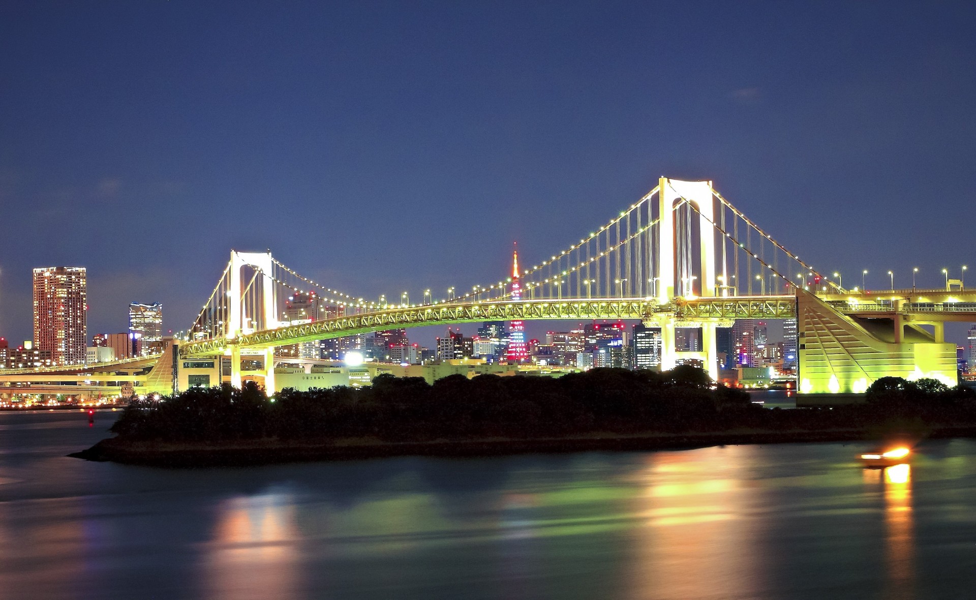 rainbow bridge minato japan japan