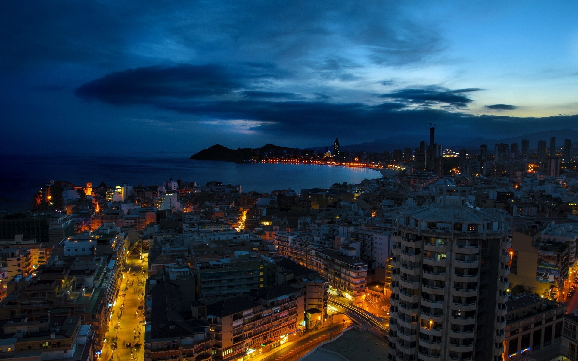 nacht stadt spanien