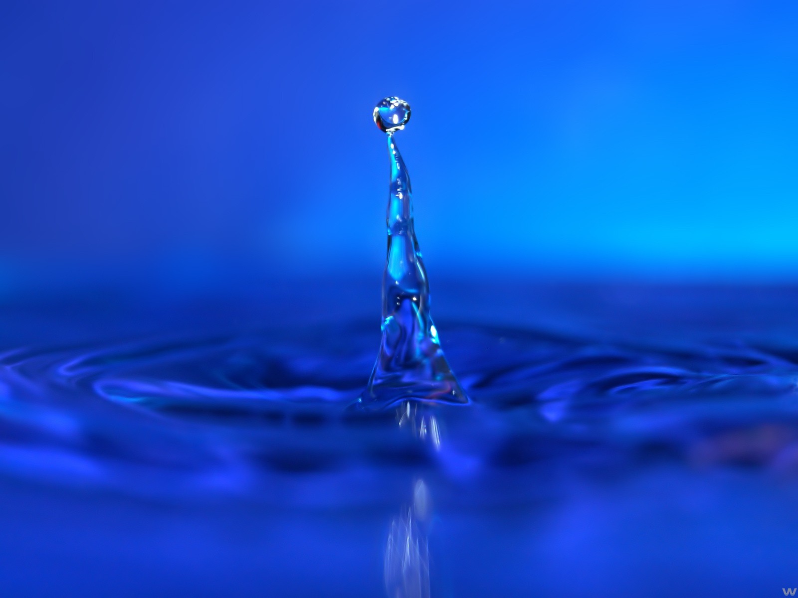 water drop blue