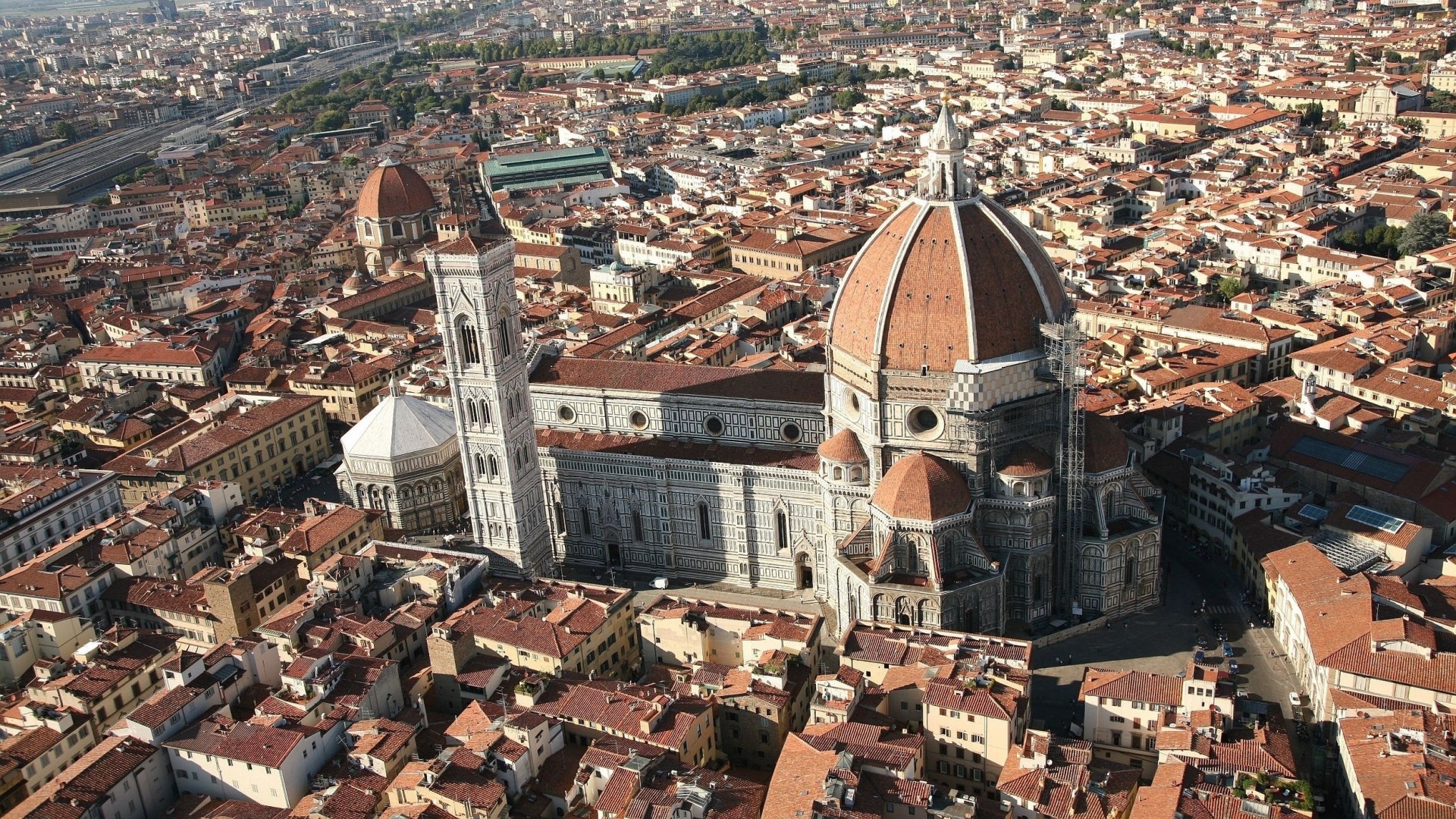 italy widescreen full screen wallpaper background florence town cathedral