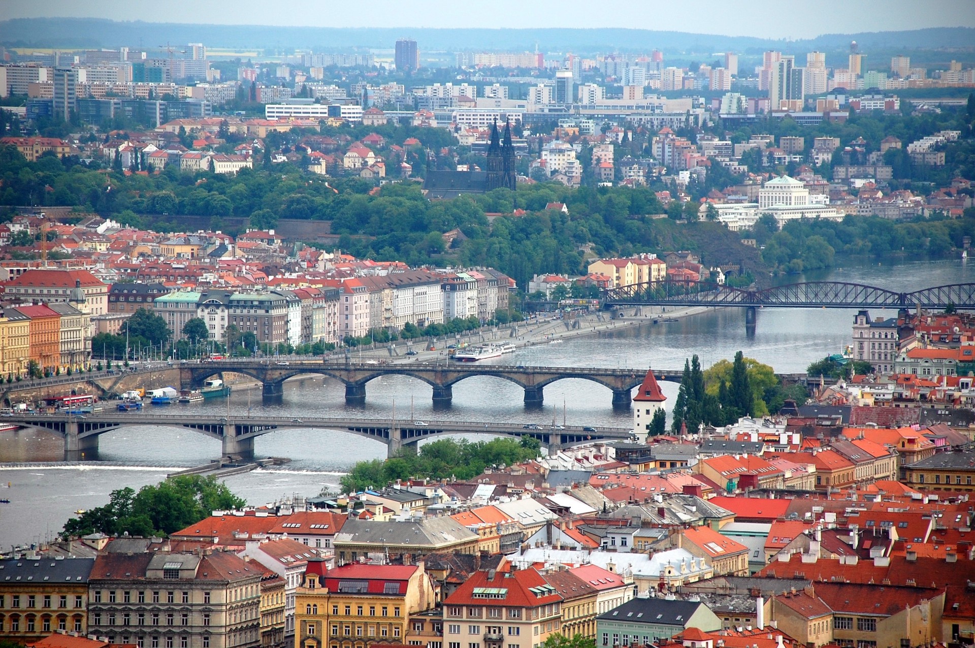 république tchèque prague rivière vltava