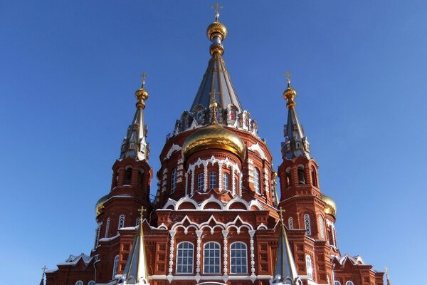 Вид на кремль в небе