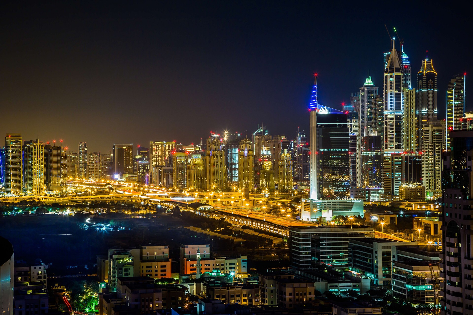 dubai nacht stadt