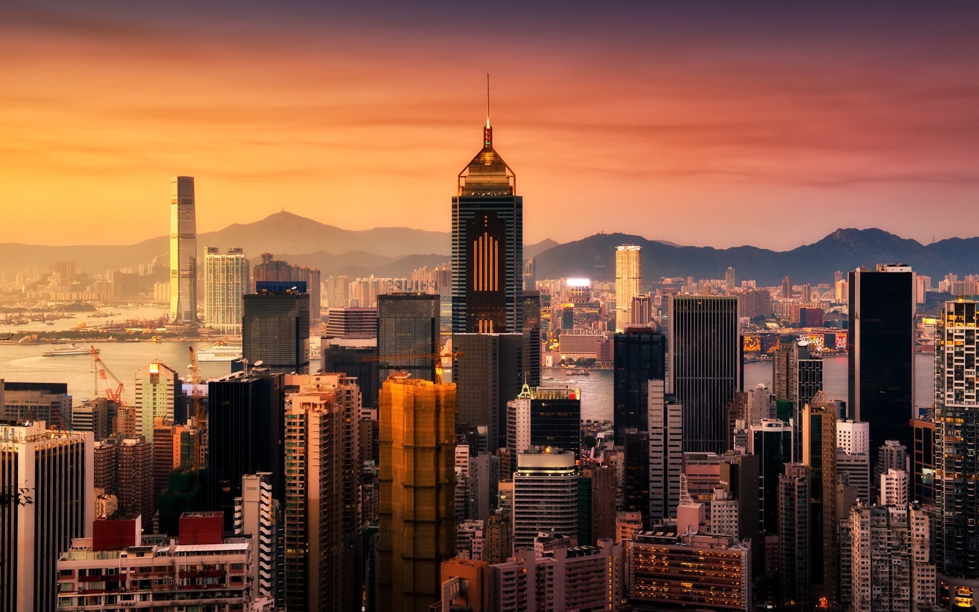 edificio rosa hong kong ciudad