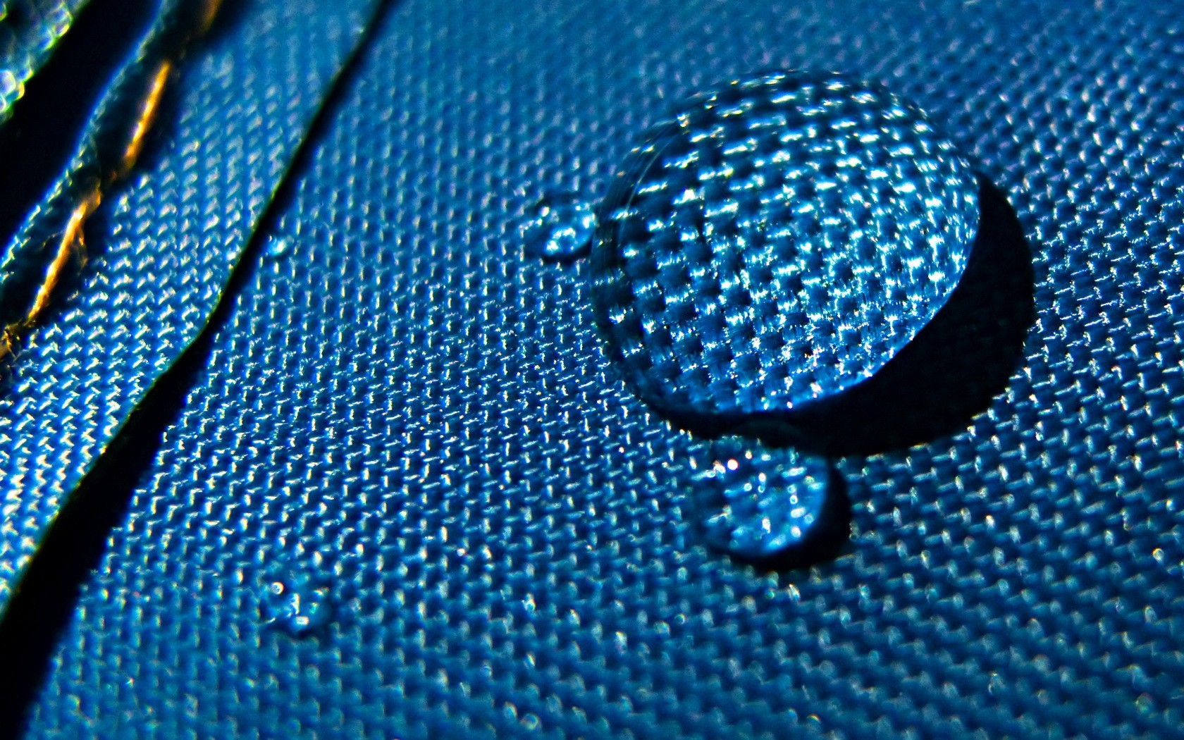 azul gota tela