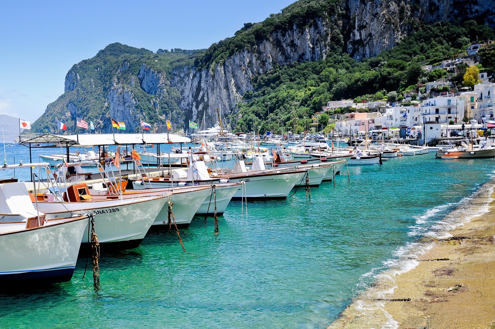 italy island sea capri