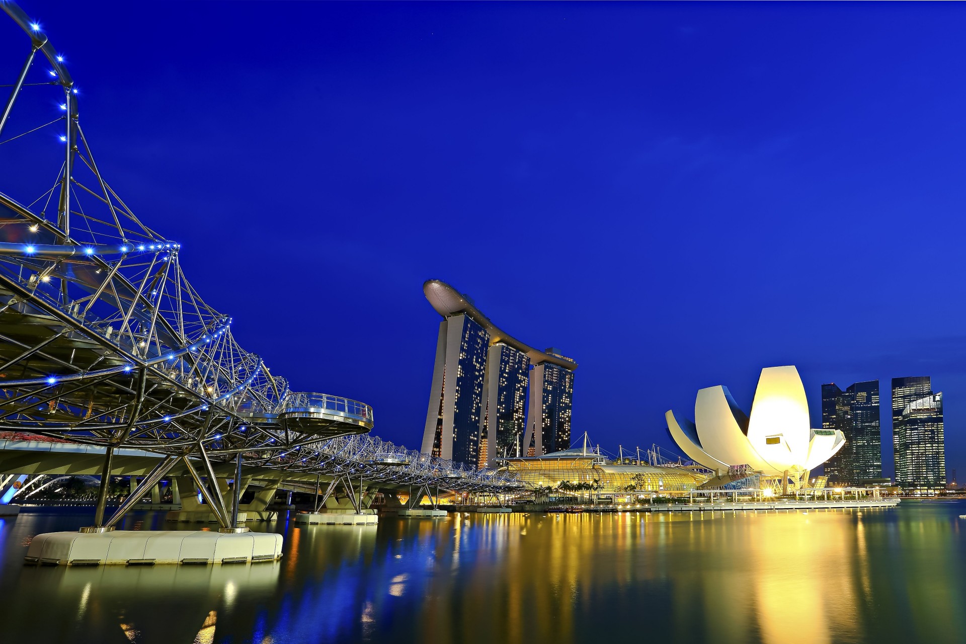 brücke marina bay sands singapur