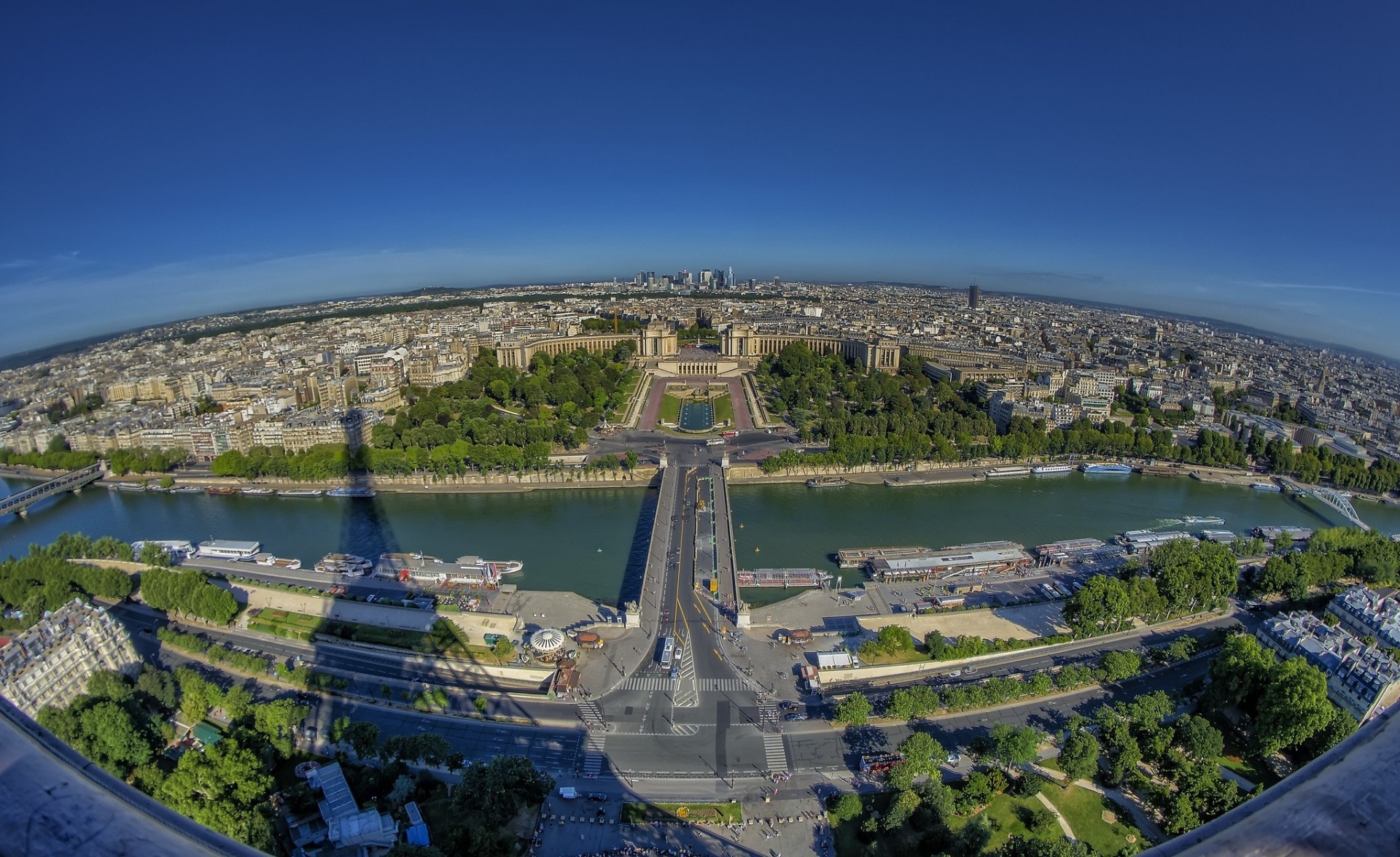 seine fluss seine frankreich brücke paris panorama qatar airways schatten