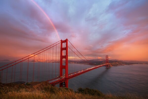 San Francisco Bridge at sunset