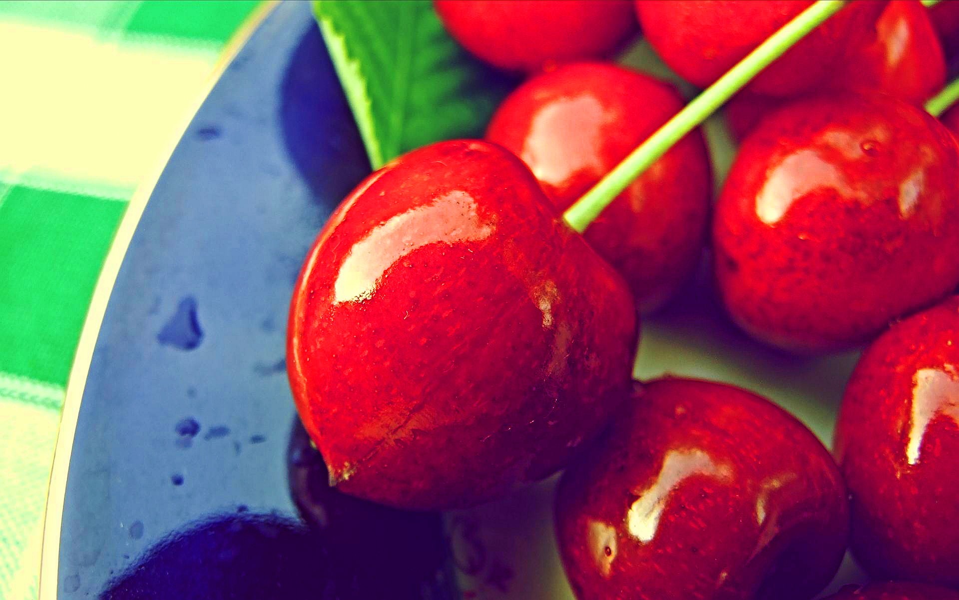 cherry berries close up