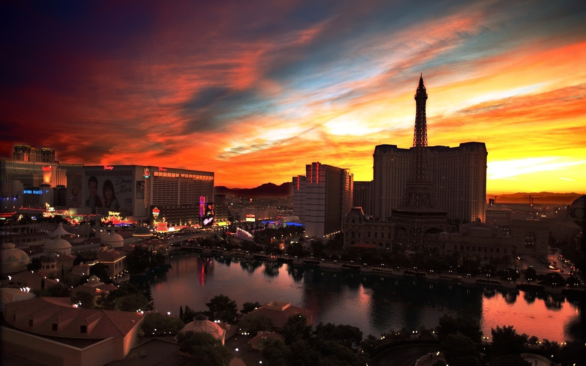 nuvole mattina città parco centrale cielo las vegas