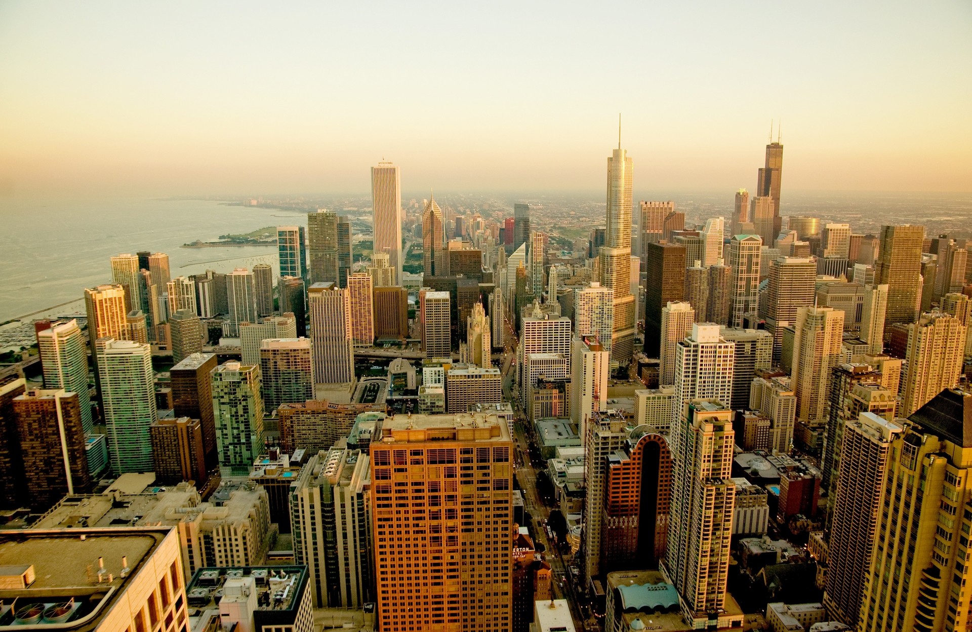 chicago mattina illinois città stati uniti