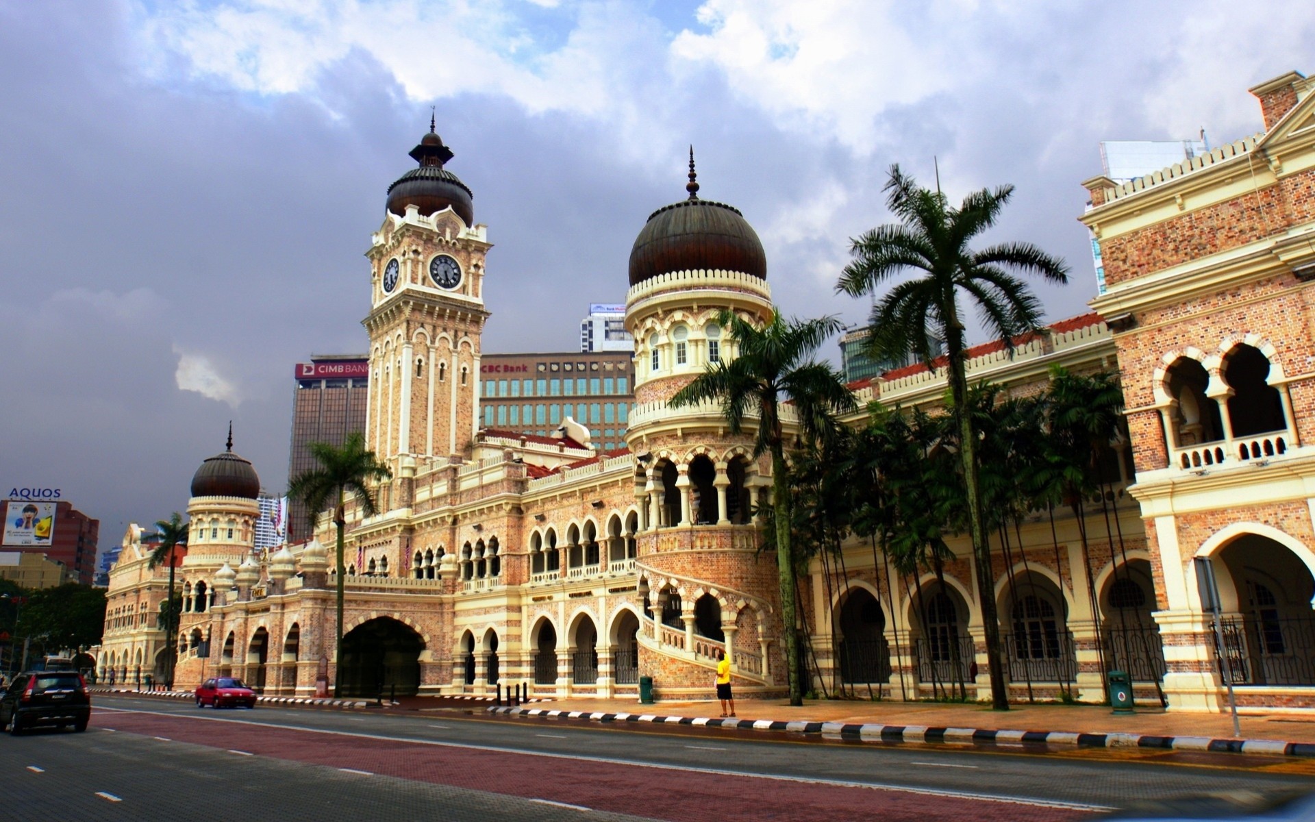 ulica chmura budynek kuala lumpur malezja miasto