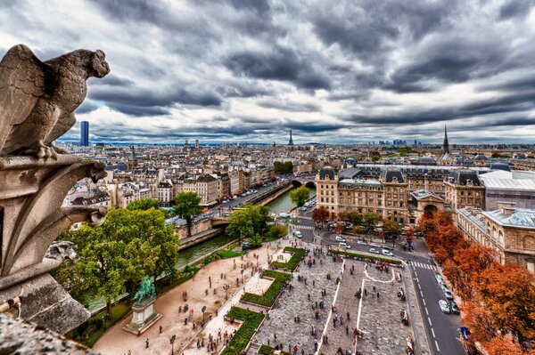 Paris attractions and the Eagle Statue