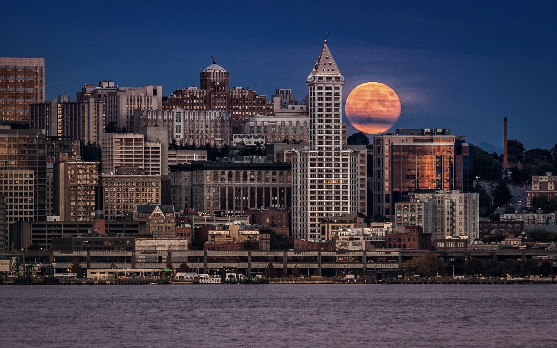 usa zuhause nacht mond