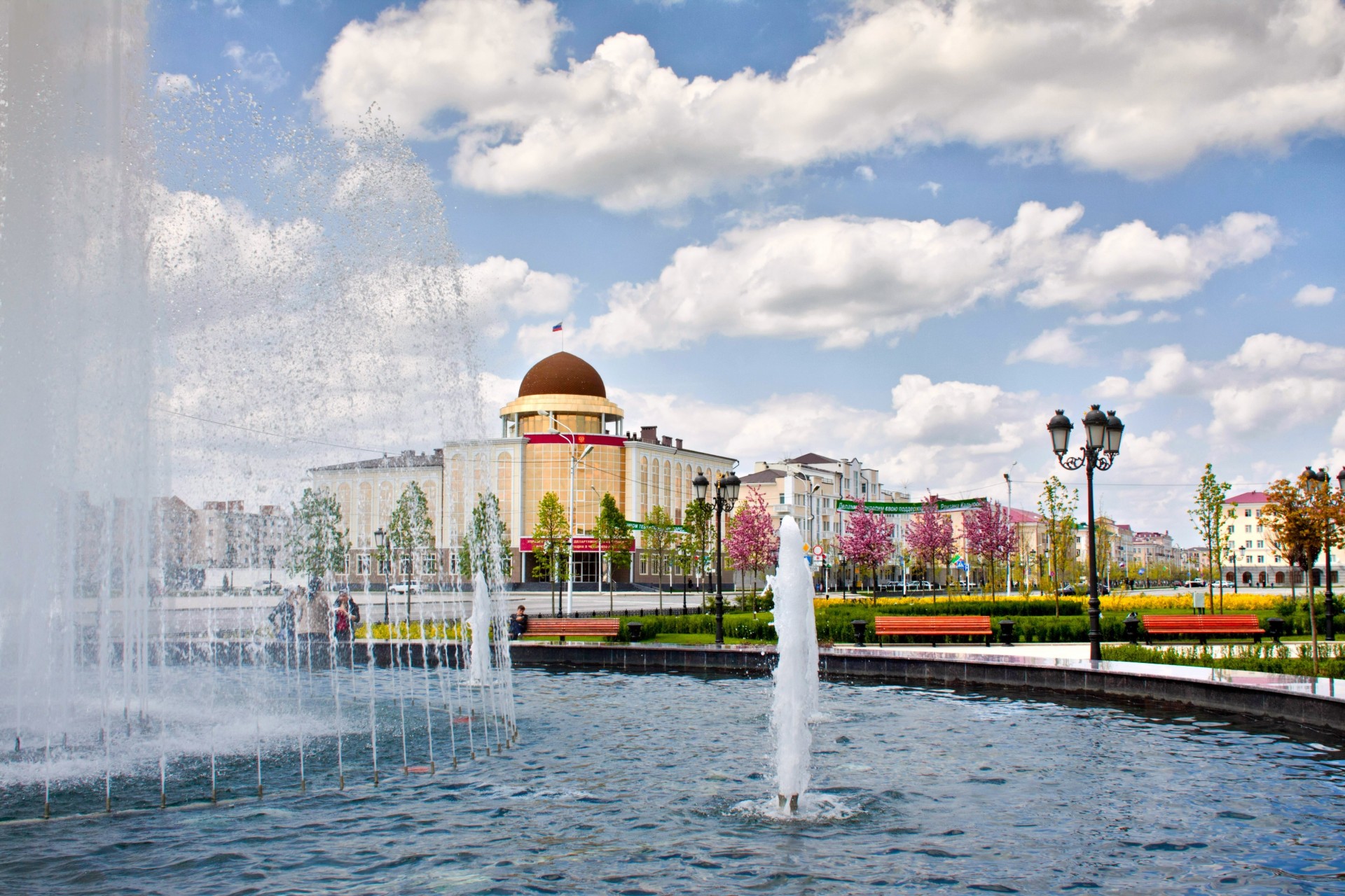 grozny fuente flores chechenia