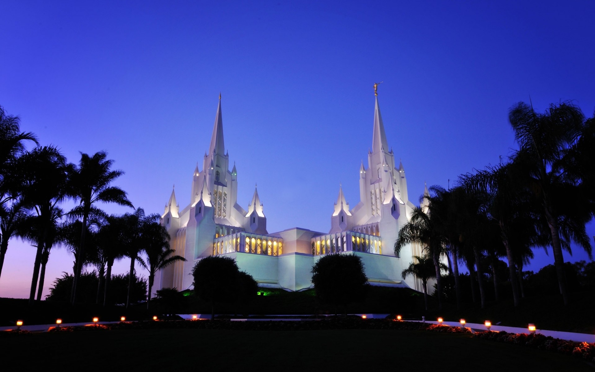 san diego tempel nacht kalifornien