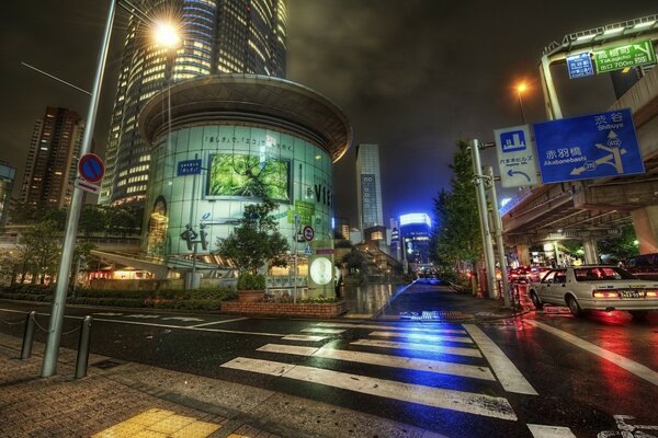 Giappone, Tokyo. Città notturna