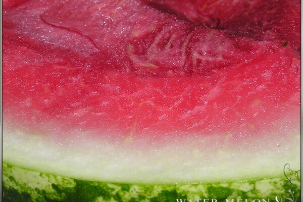 Saftiges Wassermelonenzuckerfleisch