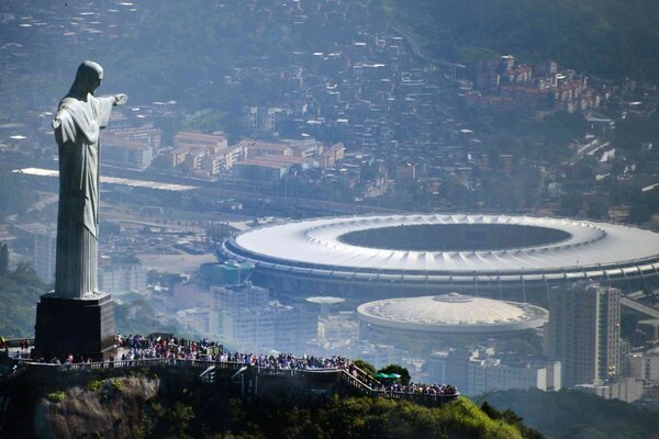 Vue de la ville en prévision de la coupe du monde