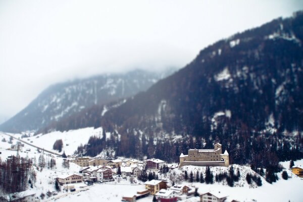 Winter fairy tale in the Alps