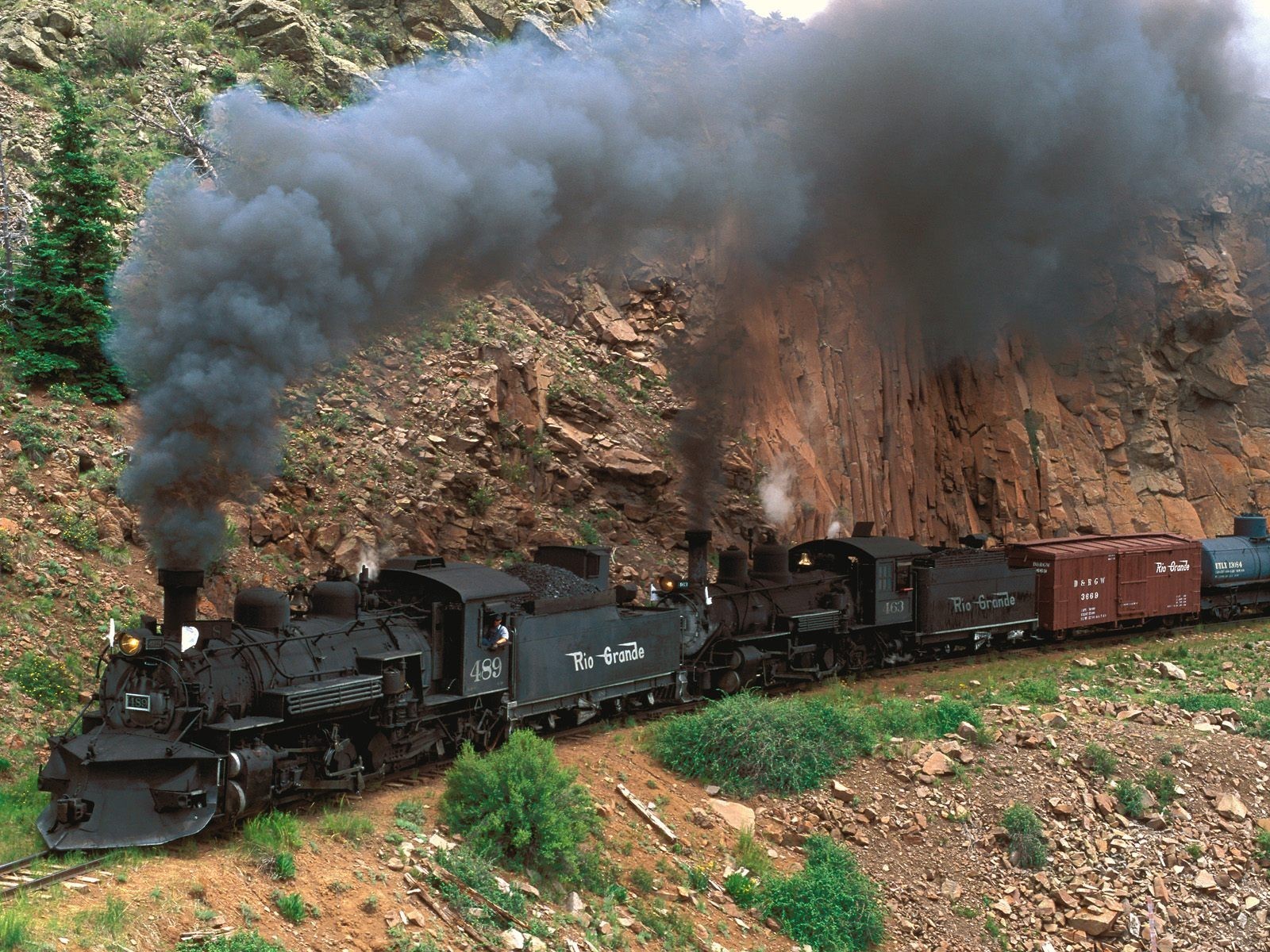 locomotora de vapor colorado montaña