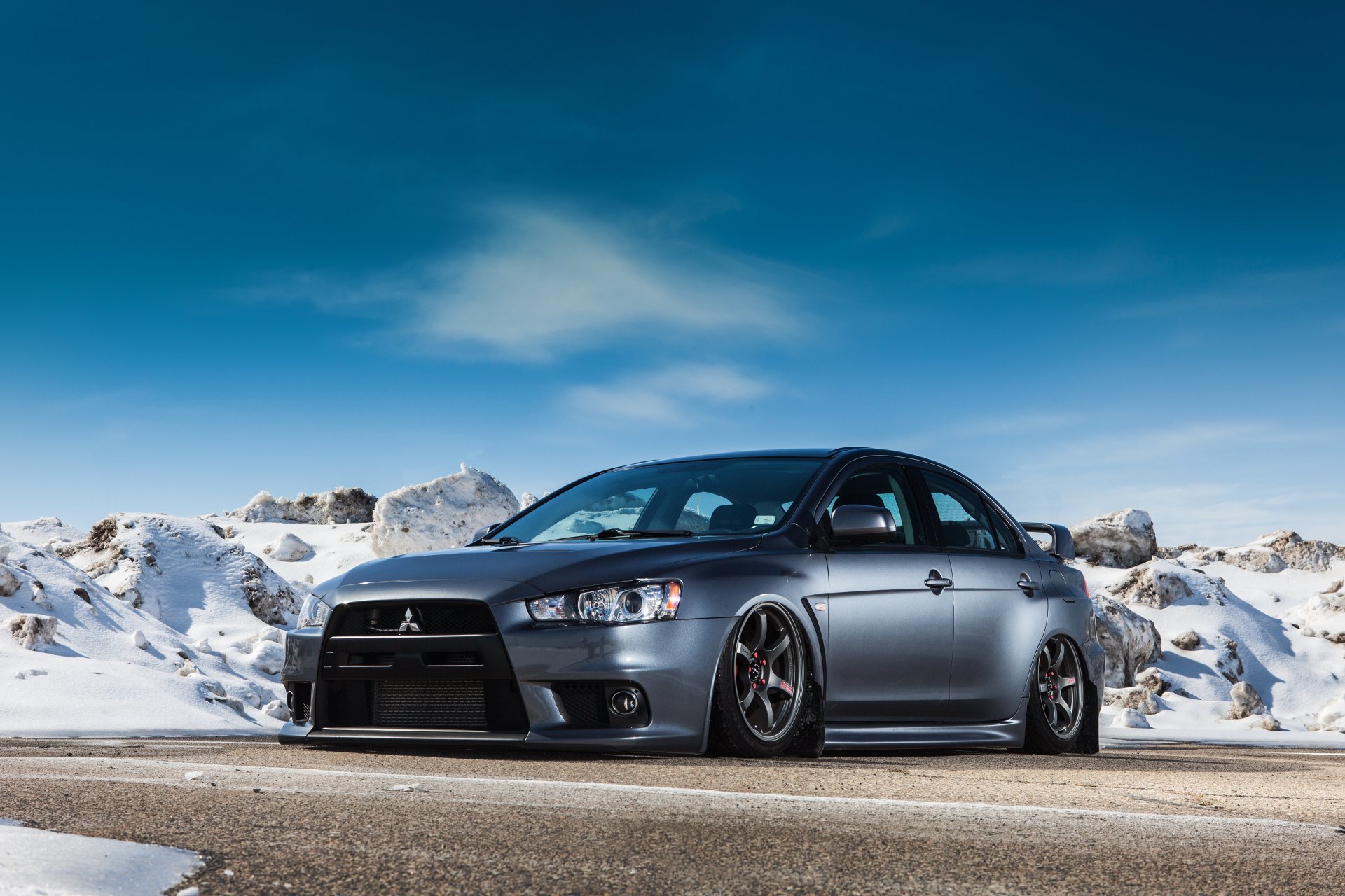 mitsubishi lancer evolution x winter