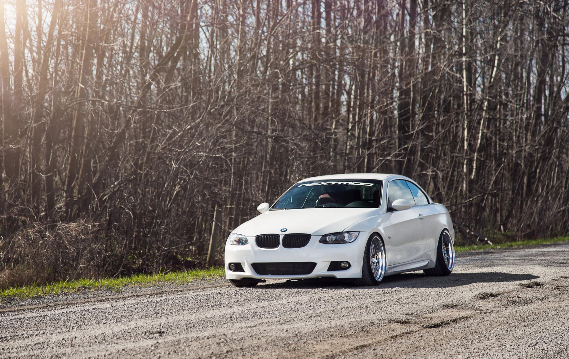 bmw e92 m3 série 3 bmw blanc jantes position