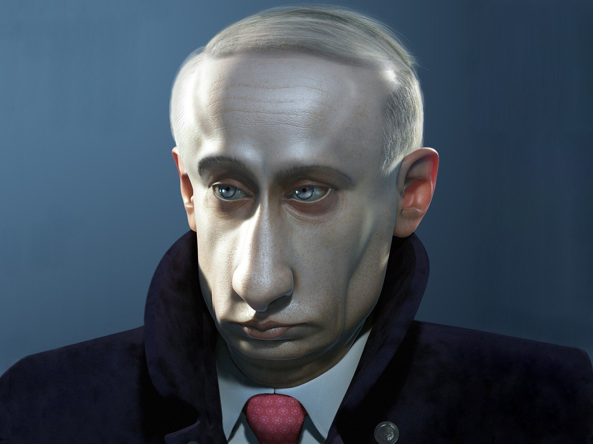 rifacimento naso grosso putin scherzo cartone animato caricatura politica