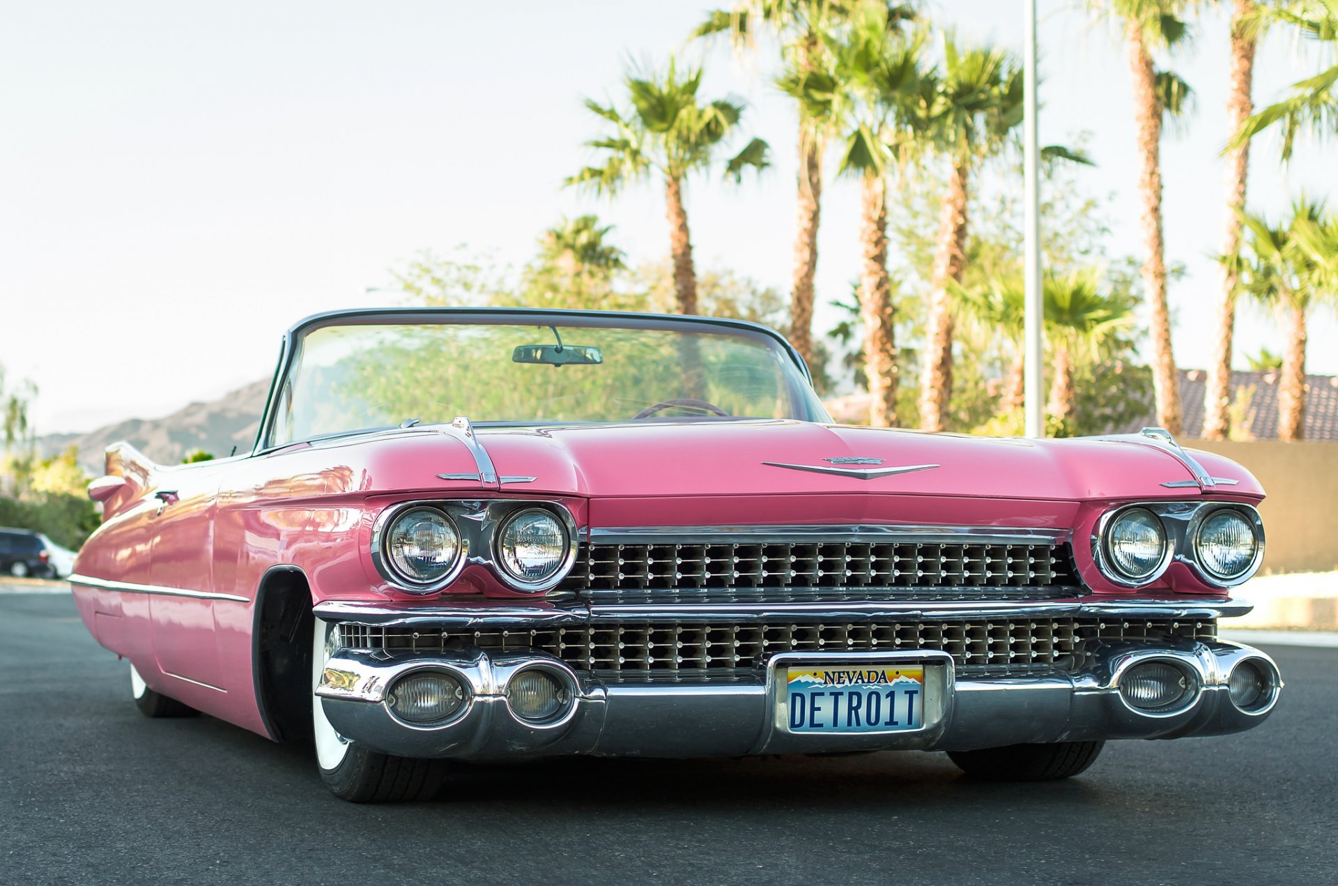 1959 cadillac convertible front cabrio retro