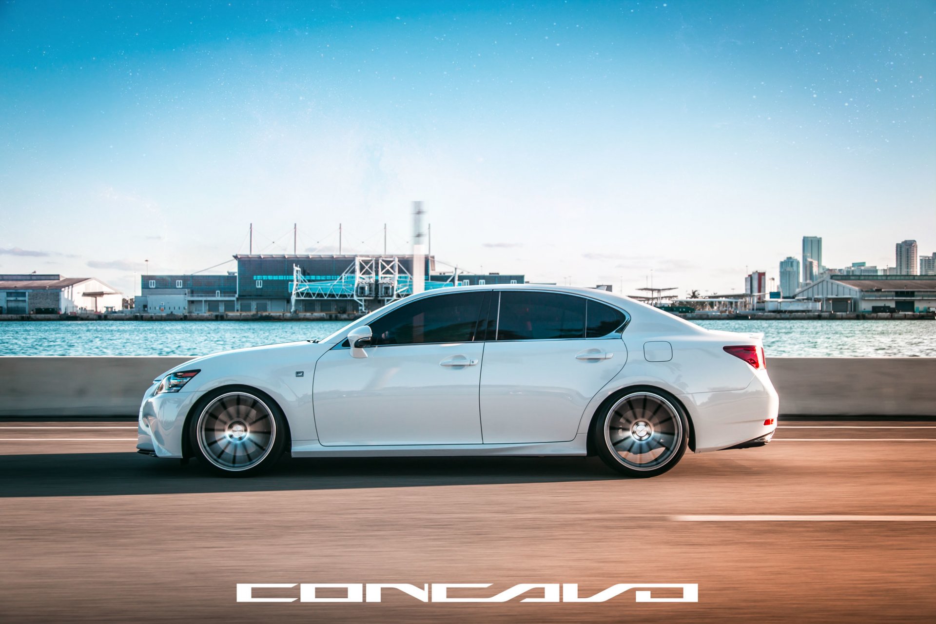 concavo räder auto auto lexus gs350 f-sport wasser