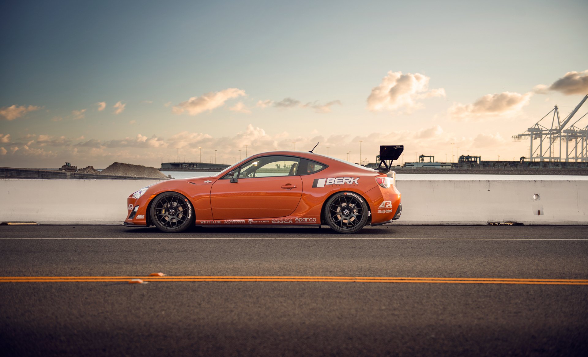 toyota scion fr-s naranja tuning scion fr-s perfil